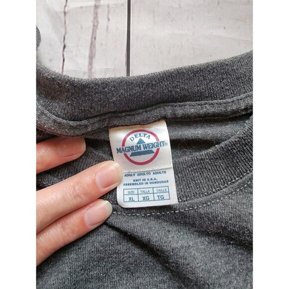 Vintage Washington DC Spell Out Embroidered Dark Gray T-Shirt Size XL - Picture 3 of 6